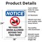 Signmission No Food Or Drink Allowed, 18 in W x Rectangle, Aluminum OS-2PACK-NS-A-1824-V-14584 - alternate 2